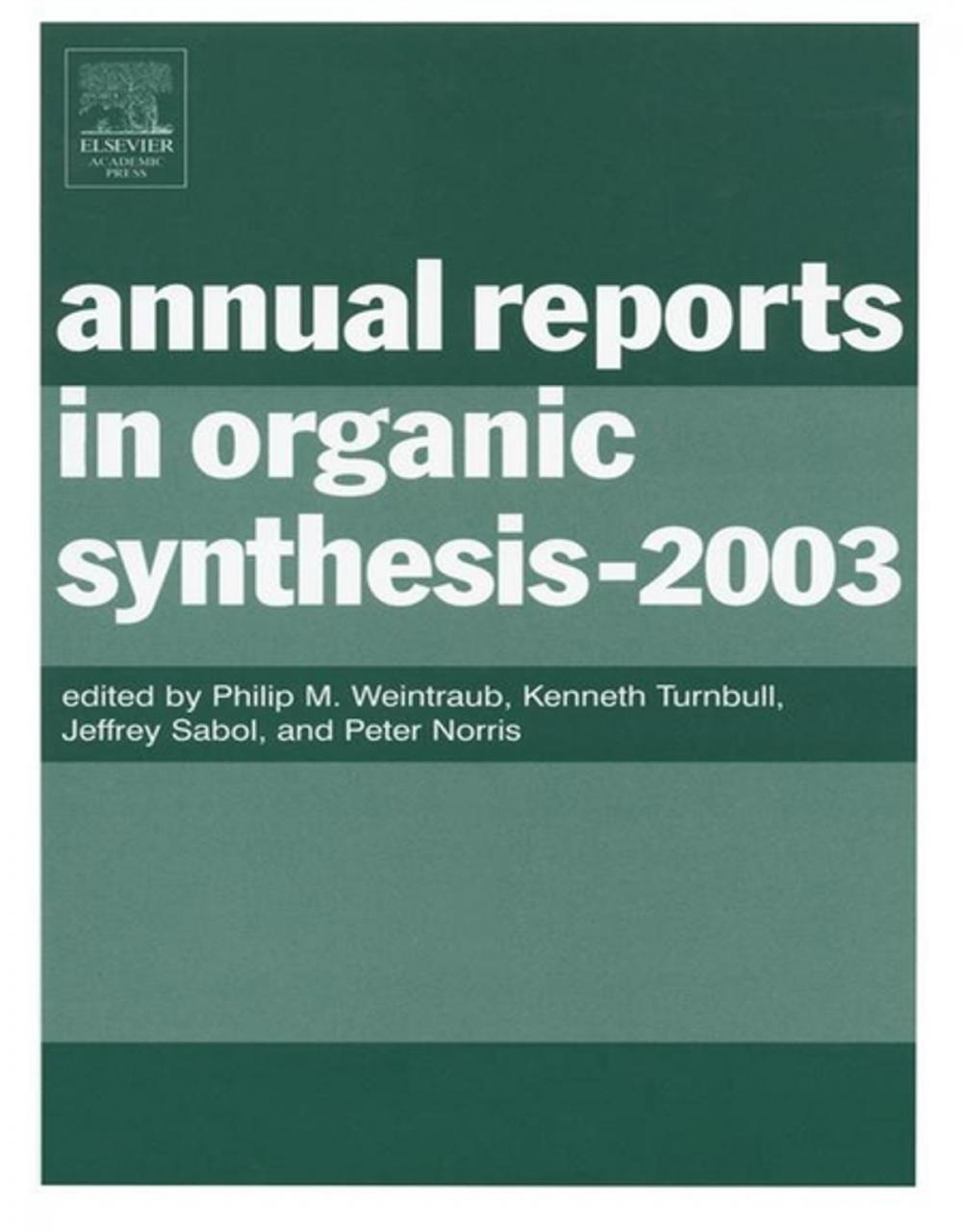 Big bigCover of Annual Reports in Organic Synthesis (2003)