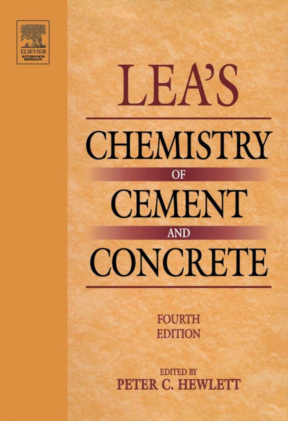 Big bigCover of Lea's Chemistry of Cement and Concrete