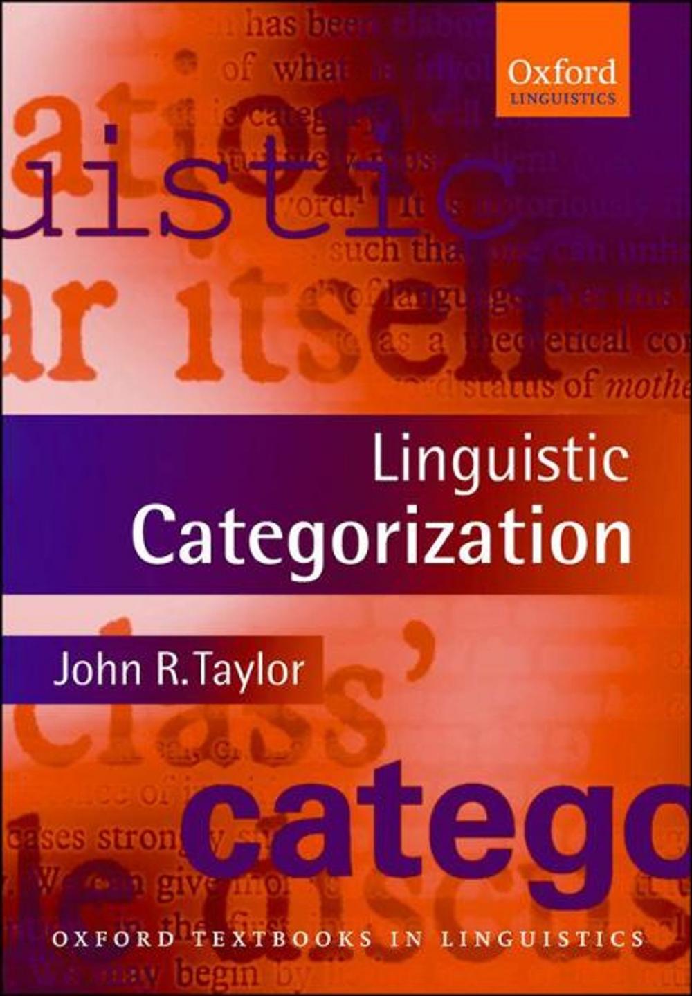 Big bigCover of Linguistic Categorization