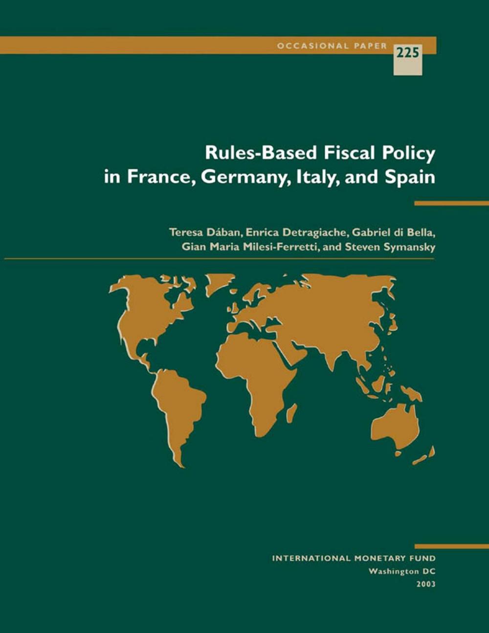 Big bigCover of Rules-Based Fiscal Policy in France, Germany, Italy and Spain