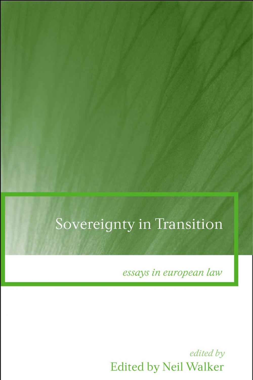 Big bigCover of Sovereignty in Transition