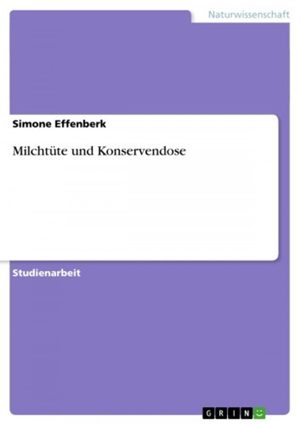 Big bigCover of Milchtüte und Konservendose