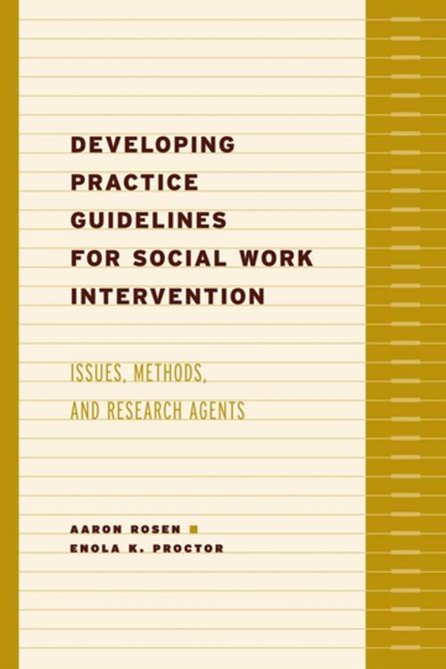 Cover of the book Developing Practice Guidelines for Social Work Intervention by , Columbia University Press