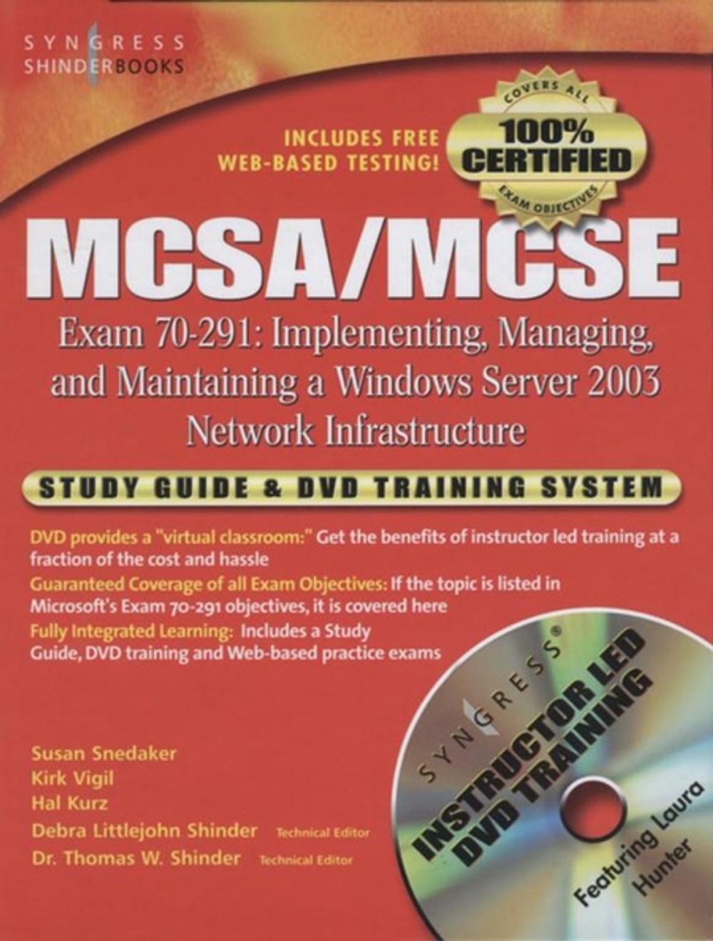 Big bigCover of MCSA/MCSE Implementing, Managing, and Maintaining a Microsoft Windows Server 2003 Network Infrastructure (Exam 70-291)