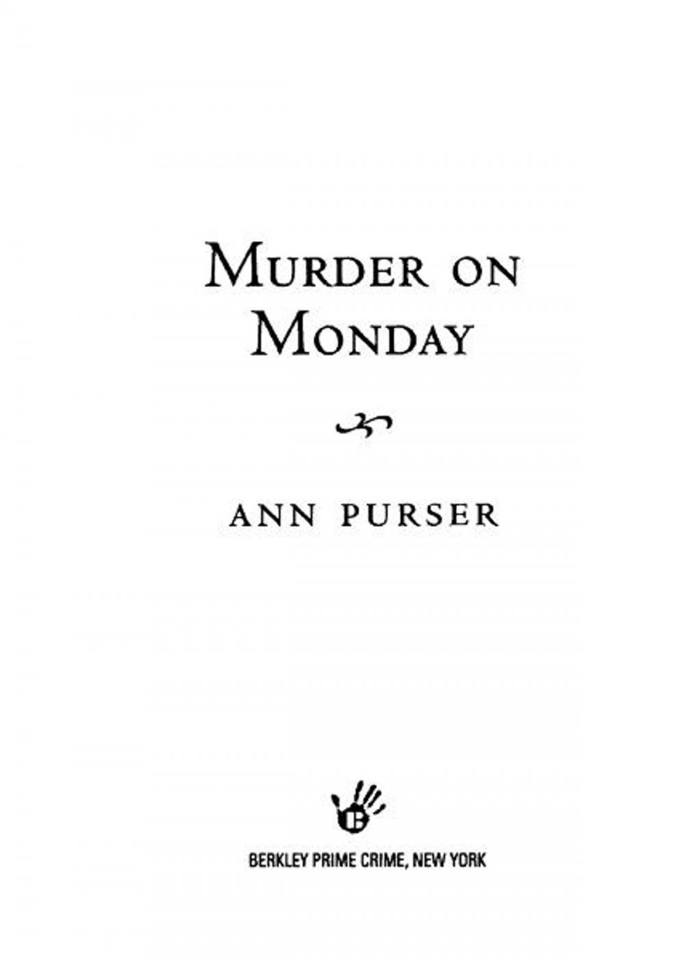 Big bigCover of Murder On Monday