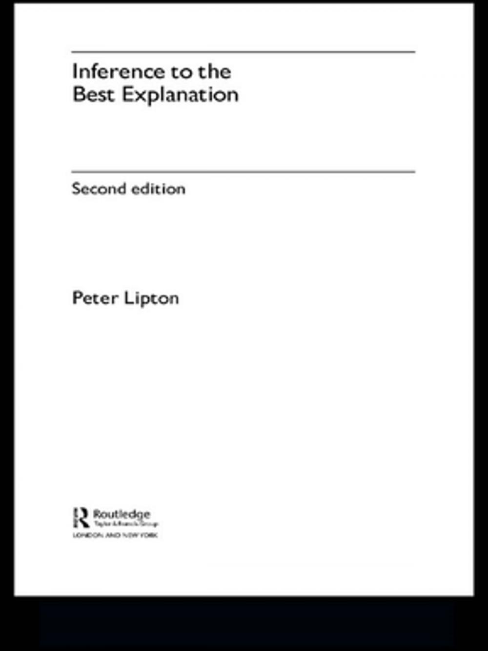 Big bigCover of Inference to the Best Explanation