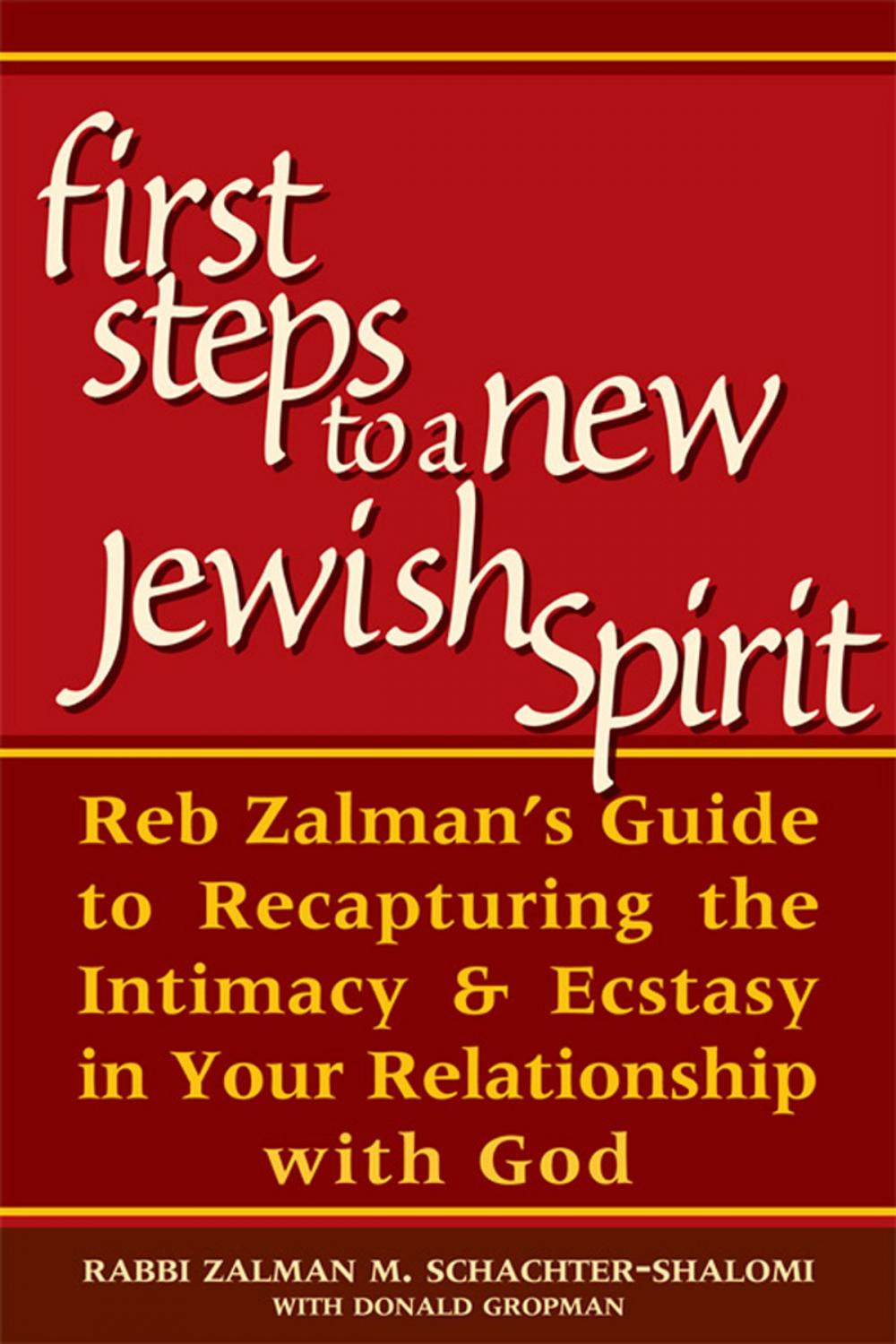 Big bigCover of First Steps to a New Jewish Spirit