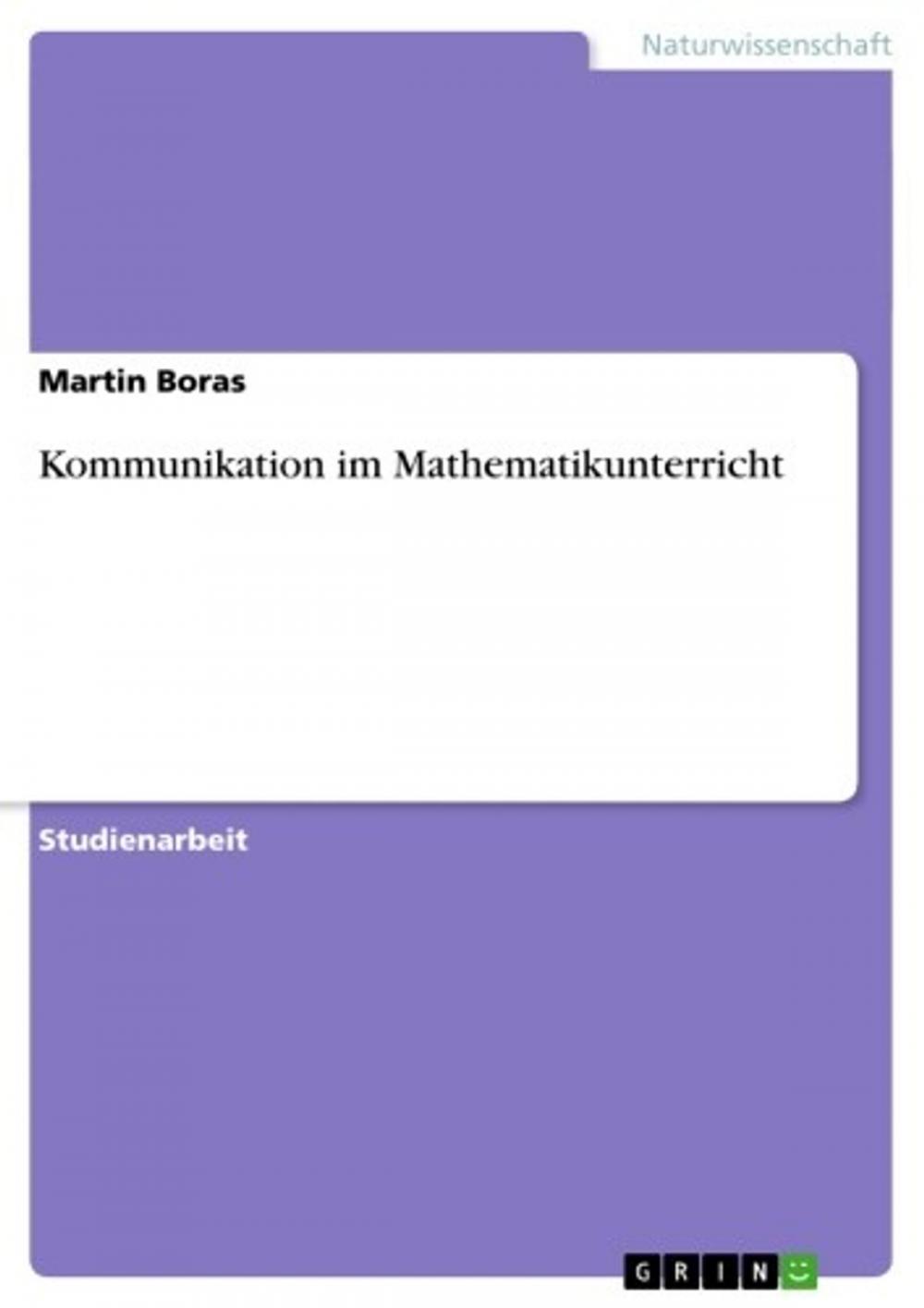 Big bigCover of Kommunikation im Mathematikunterricht