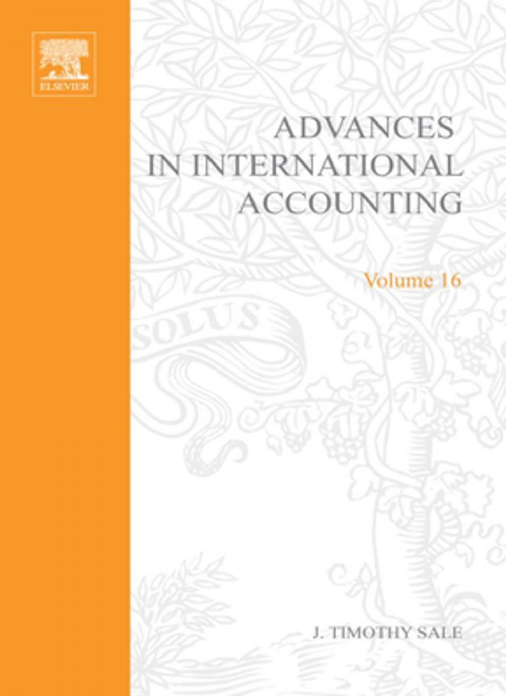 Big bigCover of Advances in International Accounting