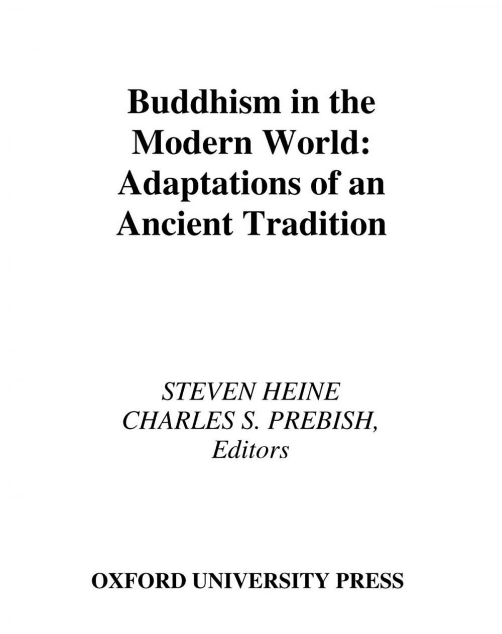 Big bigCover of Buddhism in the Modern World