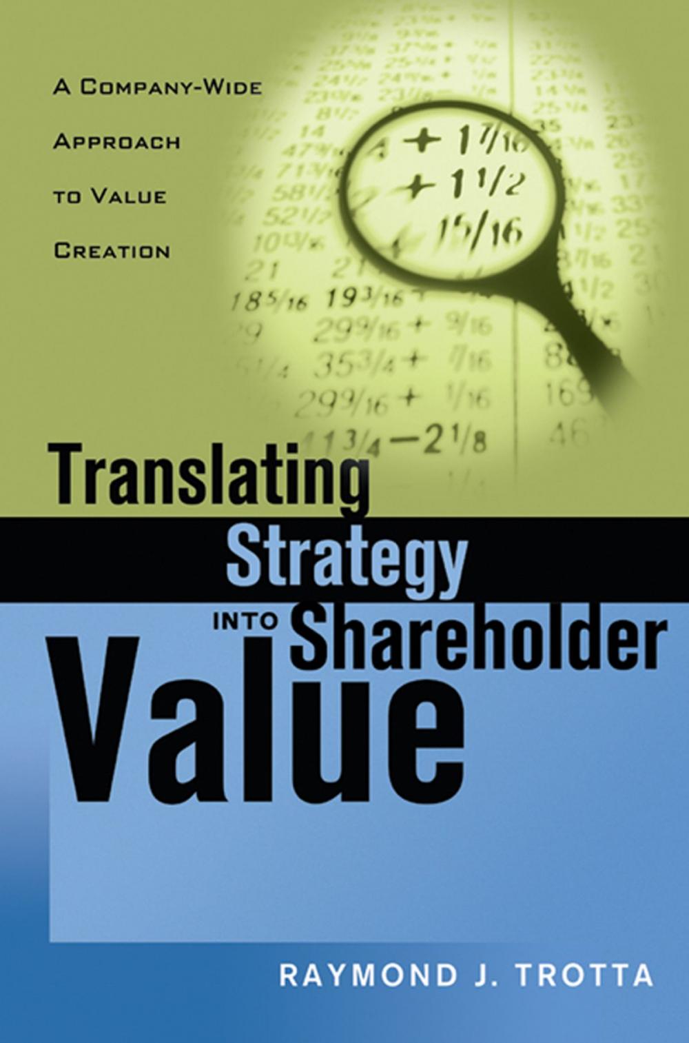 Big bigCover of Translating Strategy into Shareholder Value