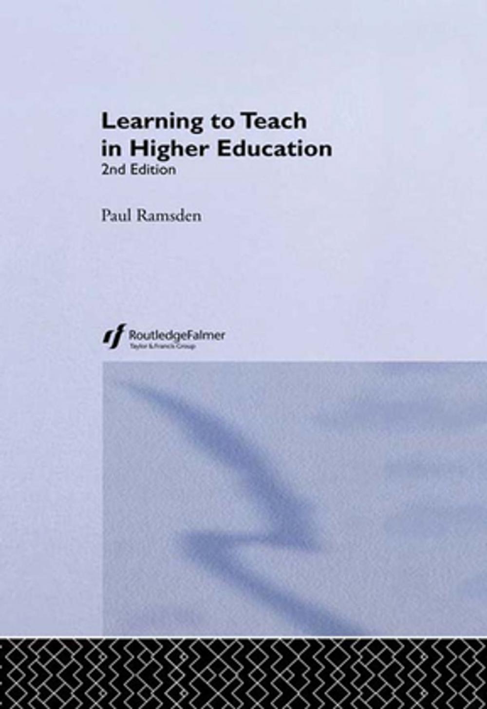 Big bigCover of Learning to Teach in Higher Education