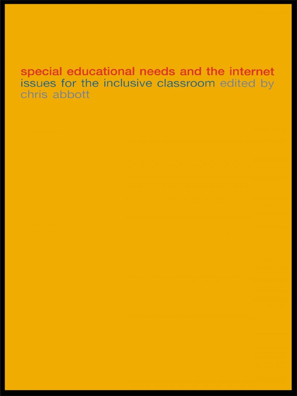 Big bigCover of Special Educational Needs and the Internet