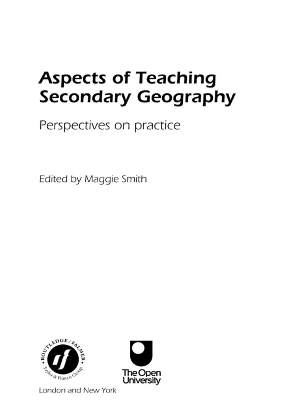 Big bigCover of Aspects of Teaching Secondary Geography