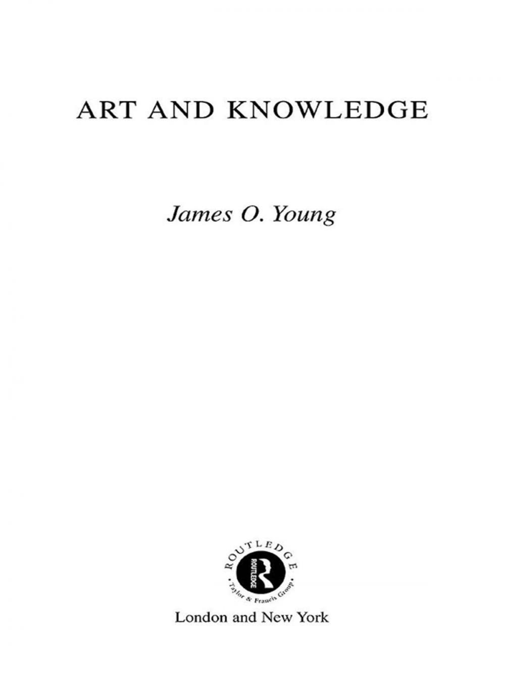 Big bigCover of Art and Knowledge