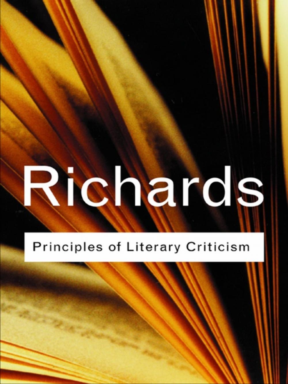 Big bigCover of Principles of Literary Criticism