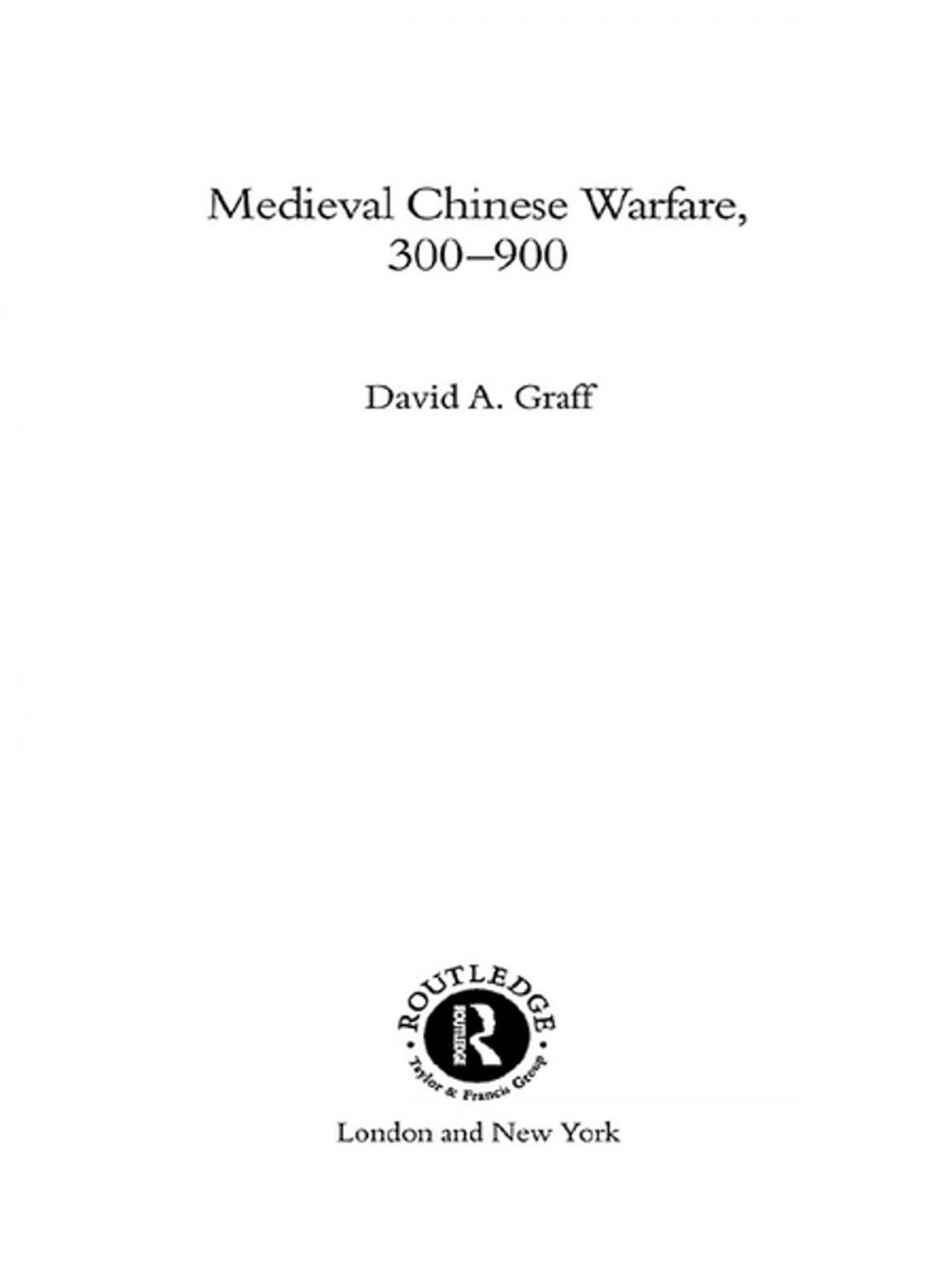 Big bigCover of Medieval Chinese Warfare 300-900