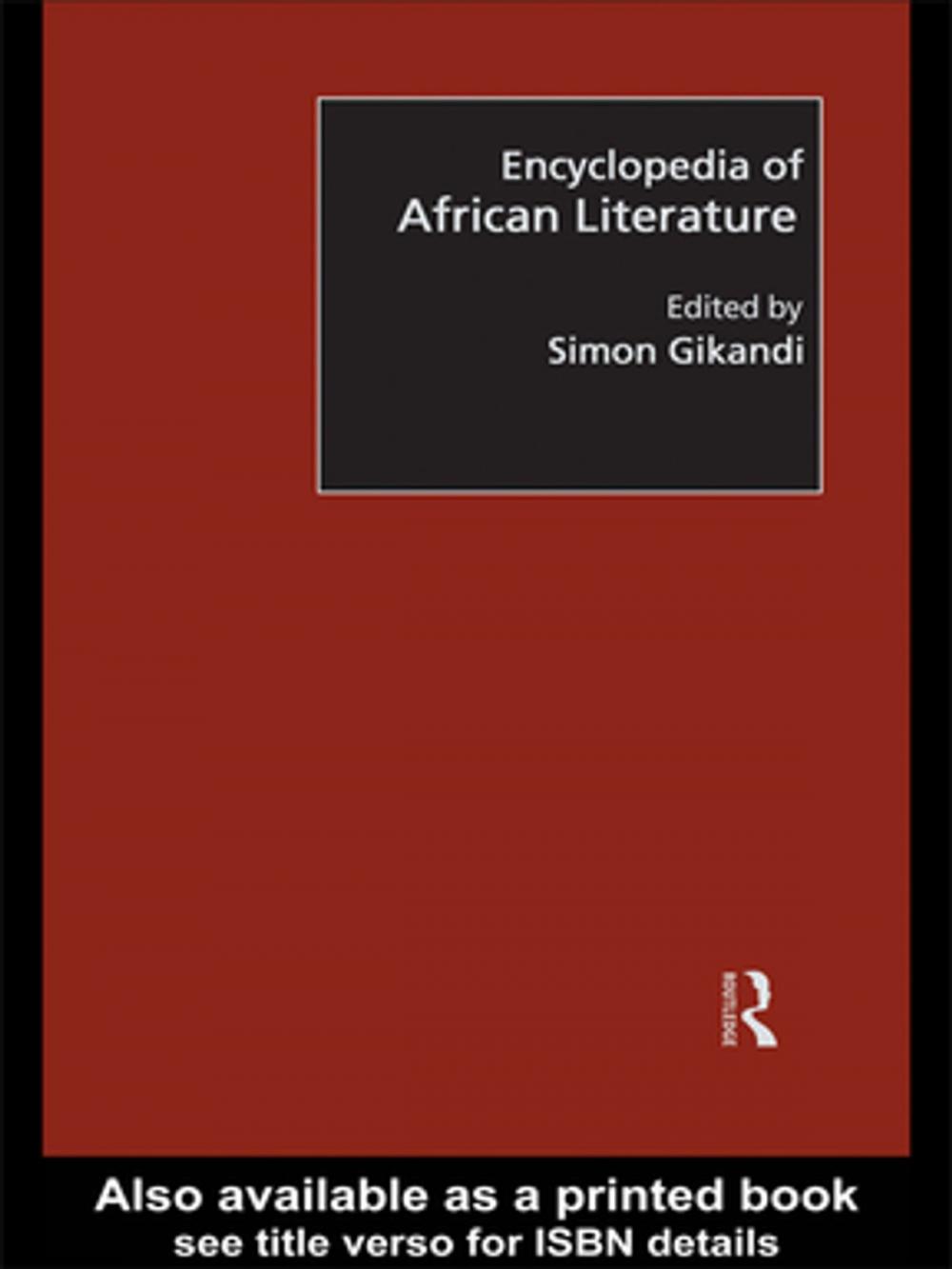 Big bigCover of Encyclopedia of African Literature