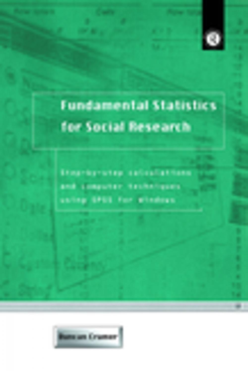 Big bigCover of Fundamental Statistics for Social Research