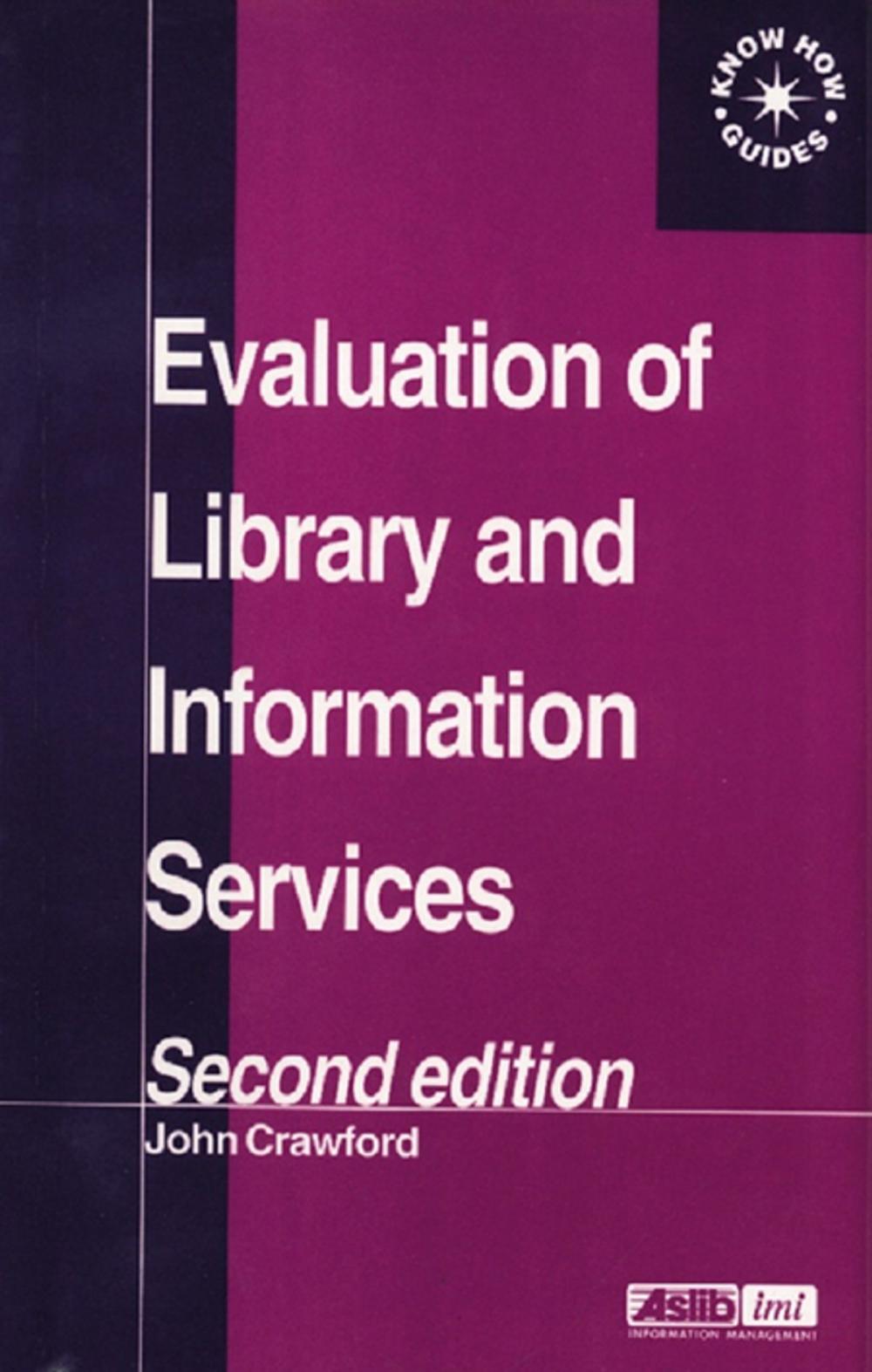 Big bigCover of Evaluation of Library and Information Services