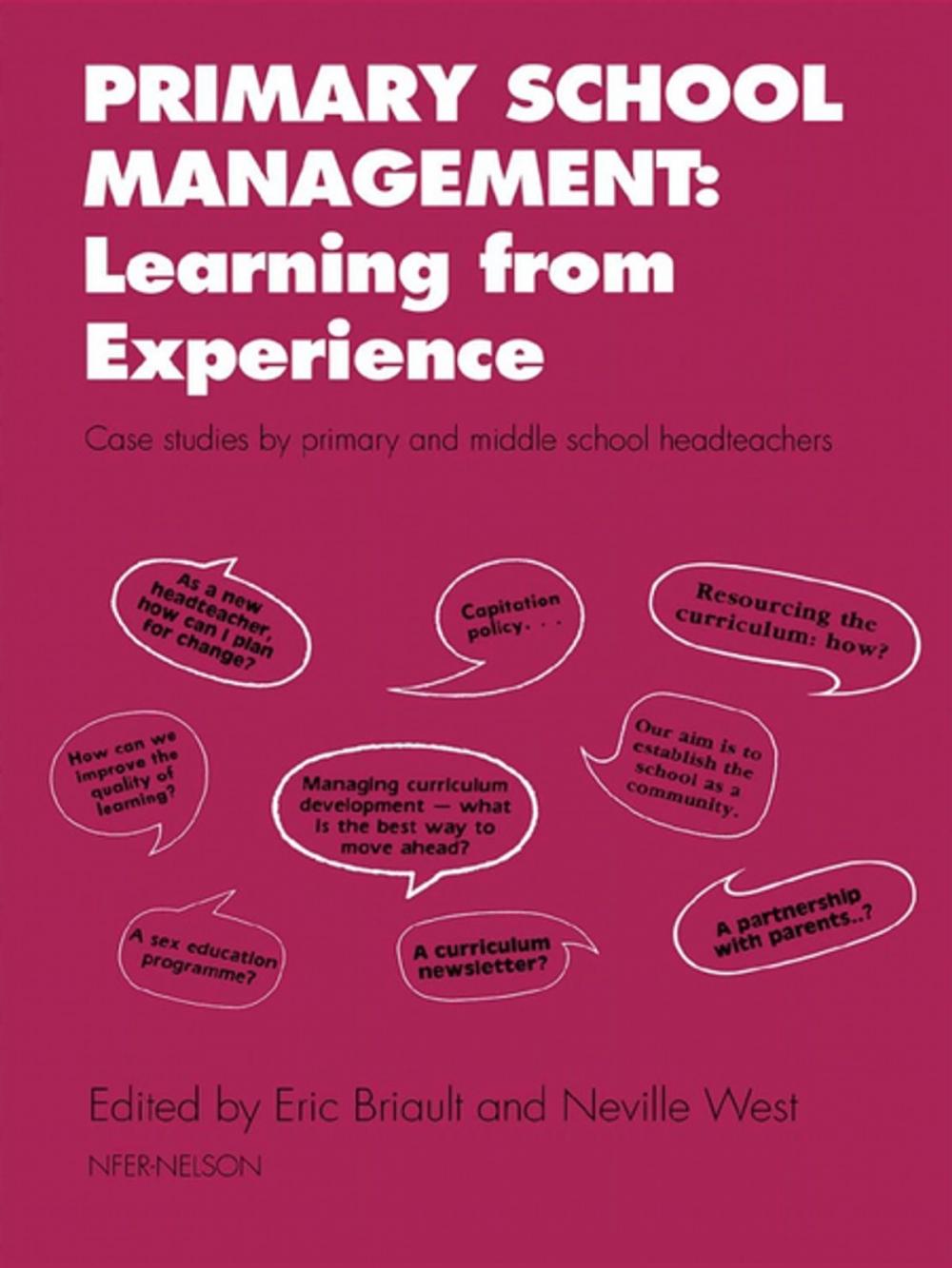 Big bigCover of Primary School Management: Learning from Experience