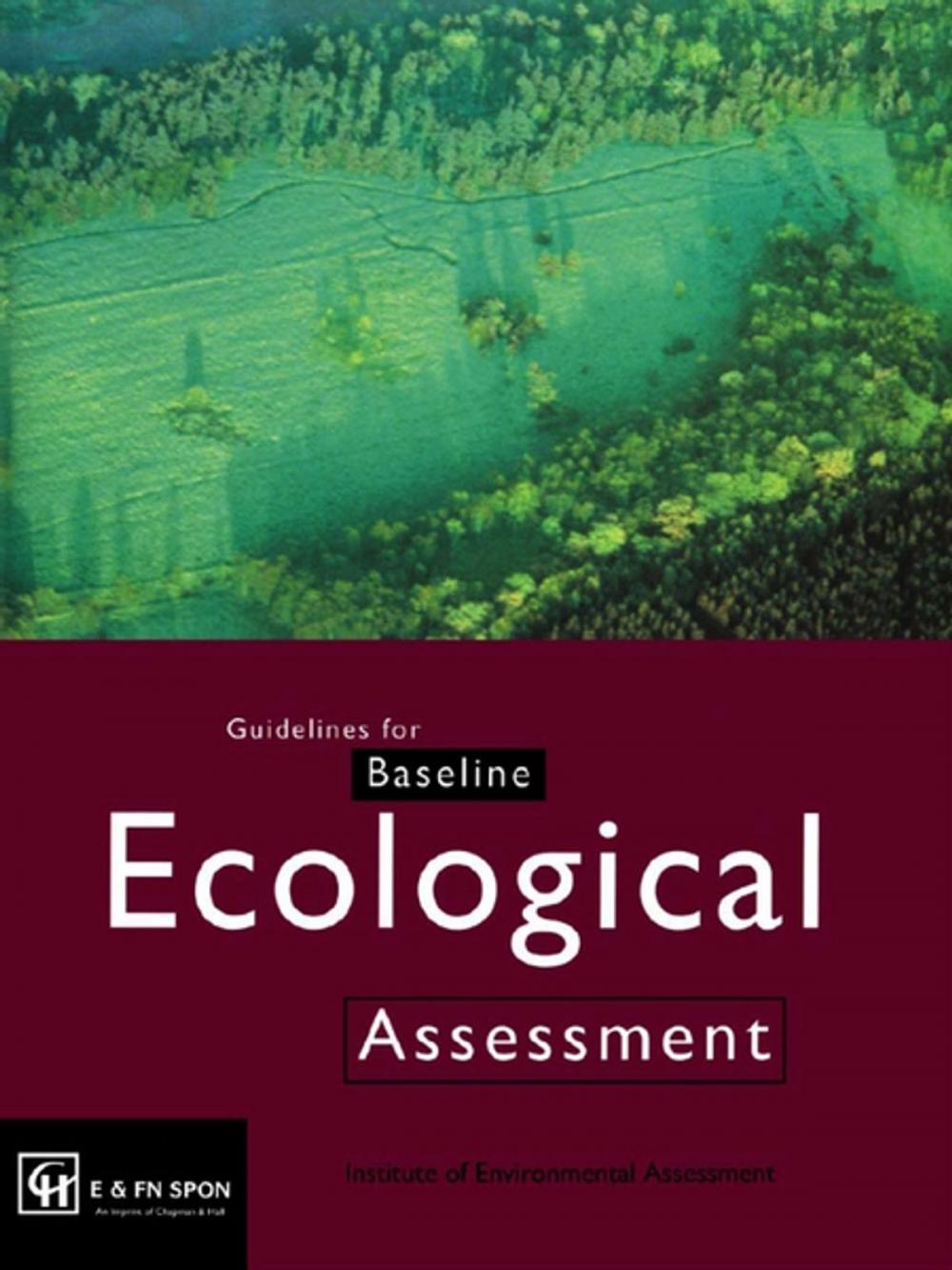 Big bigCover of Guidelines for Baseline Ecological Assessment