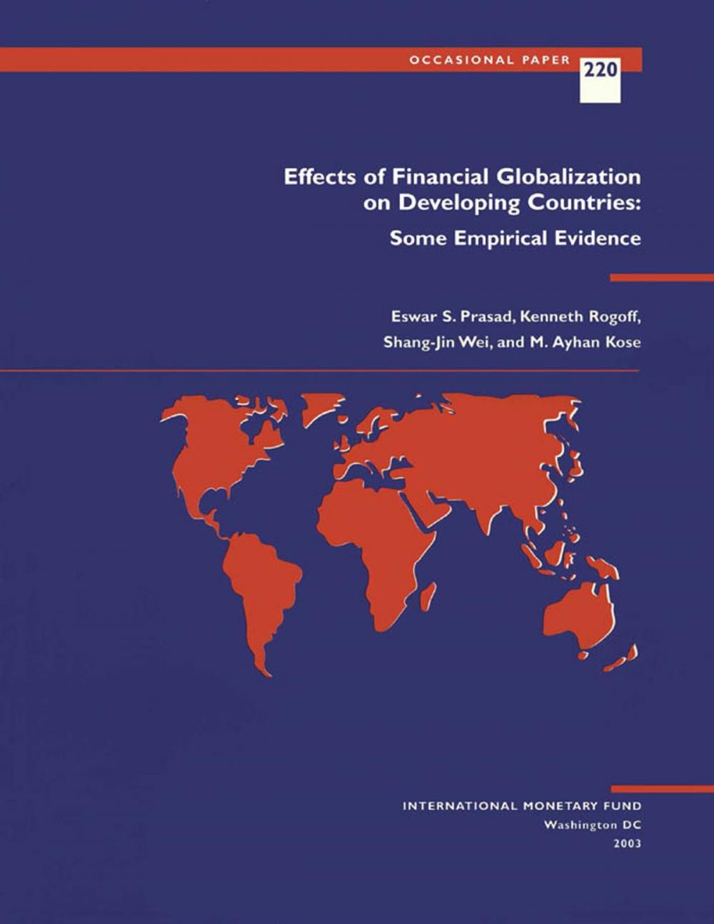 Big bigCover of Effects of Financial Globalization on Developing Countries: Some Empirical Evidence