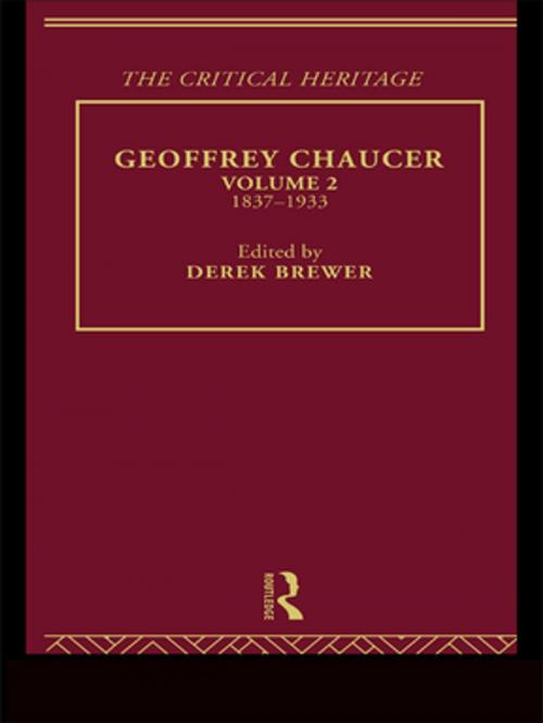 Cover of the book Geoffrey Chaucer by Derek Brewer, Taylor and Francis