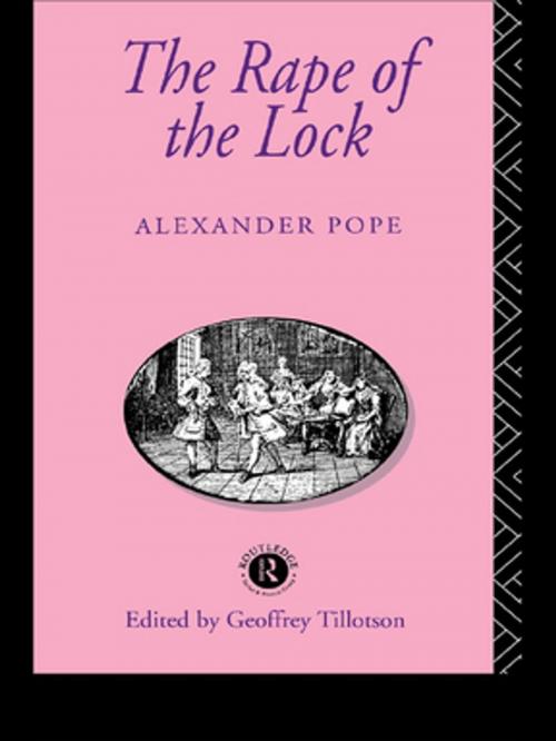 Cover of the book The Rape of the Lock by Alexander Pope, Taylor and Francis