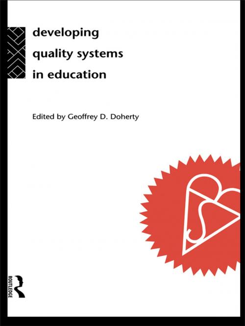 Cover of the book Developing Quality Systems in Education by , Taylor and Francis