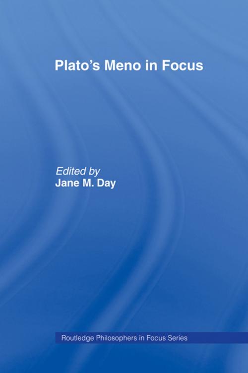 Cover of the book Plato's Meno In Focus by , Taylor and Francis