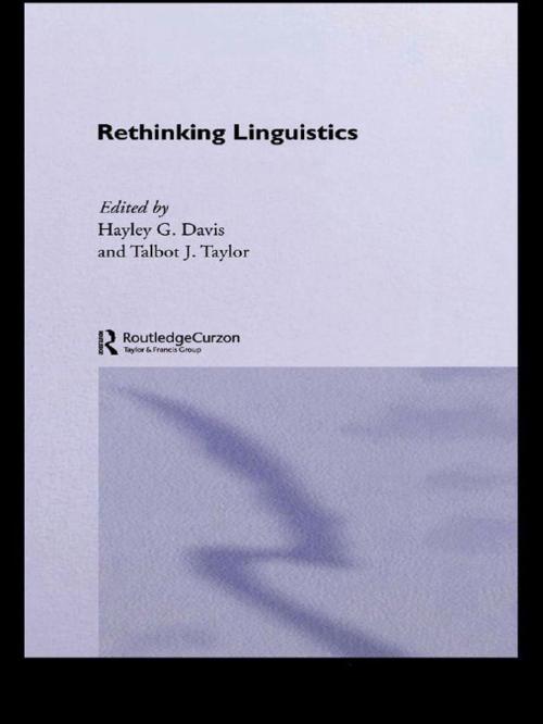 Cover of the book Rethinking Linguistics by , Taylor and Francis