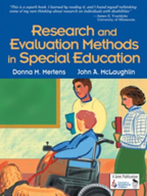 Cover of the book Research and Evaluation Methods in Special Education by Donna M. Mertens, SAGE Publications