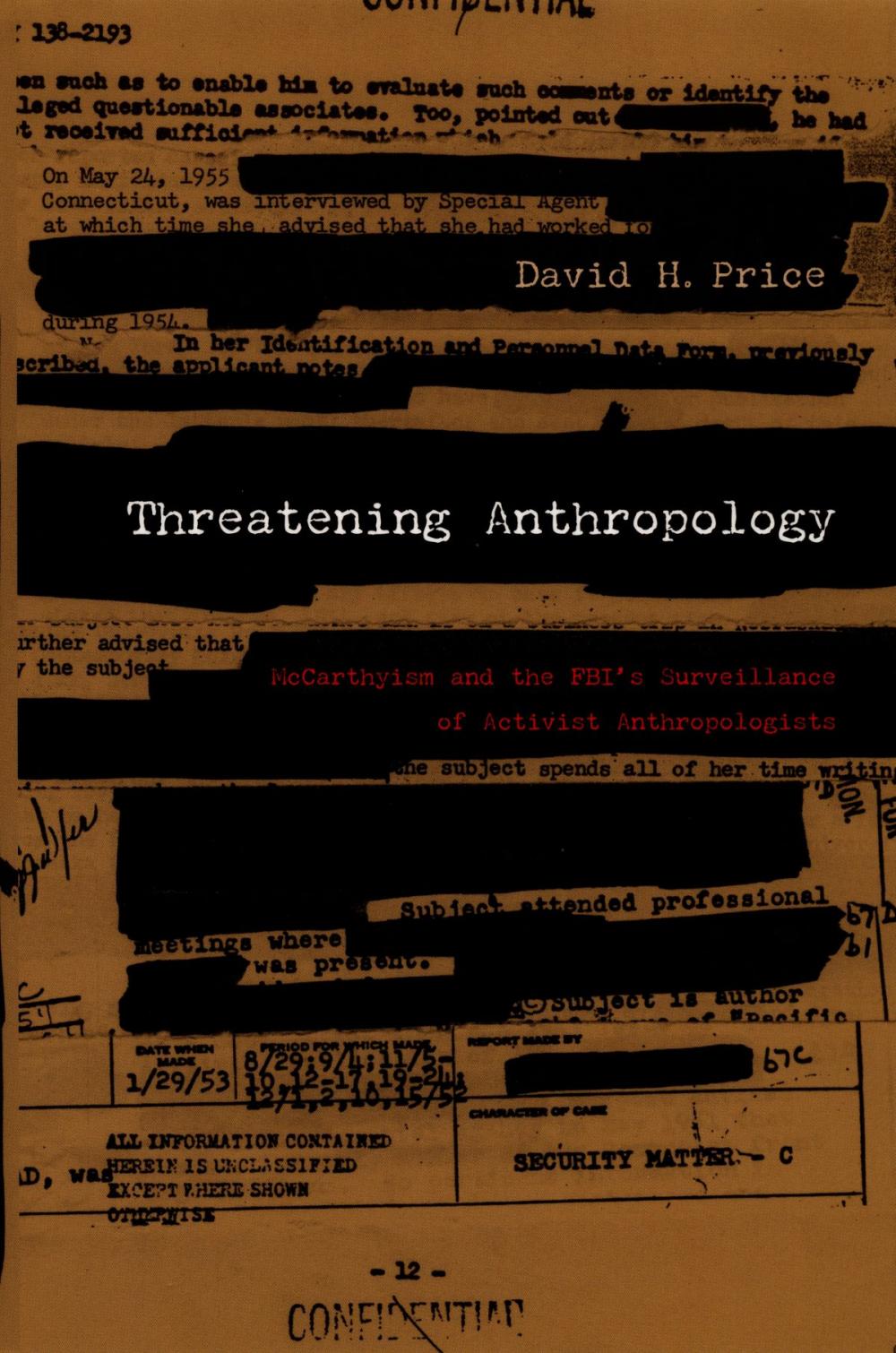 Big bigCover of Threatening Anthropology