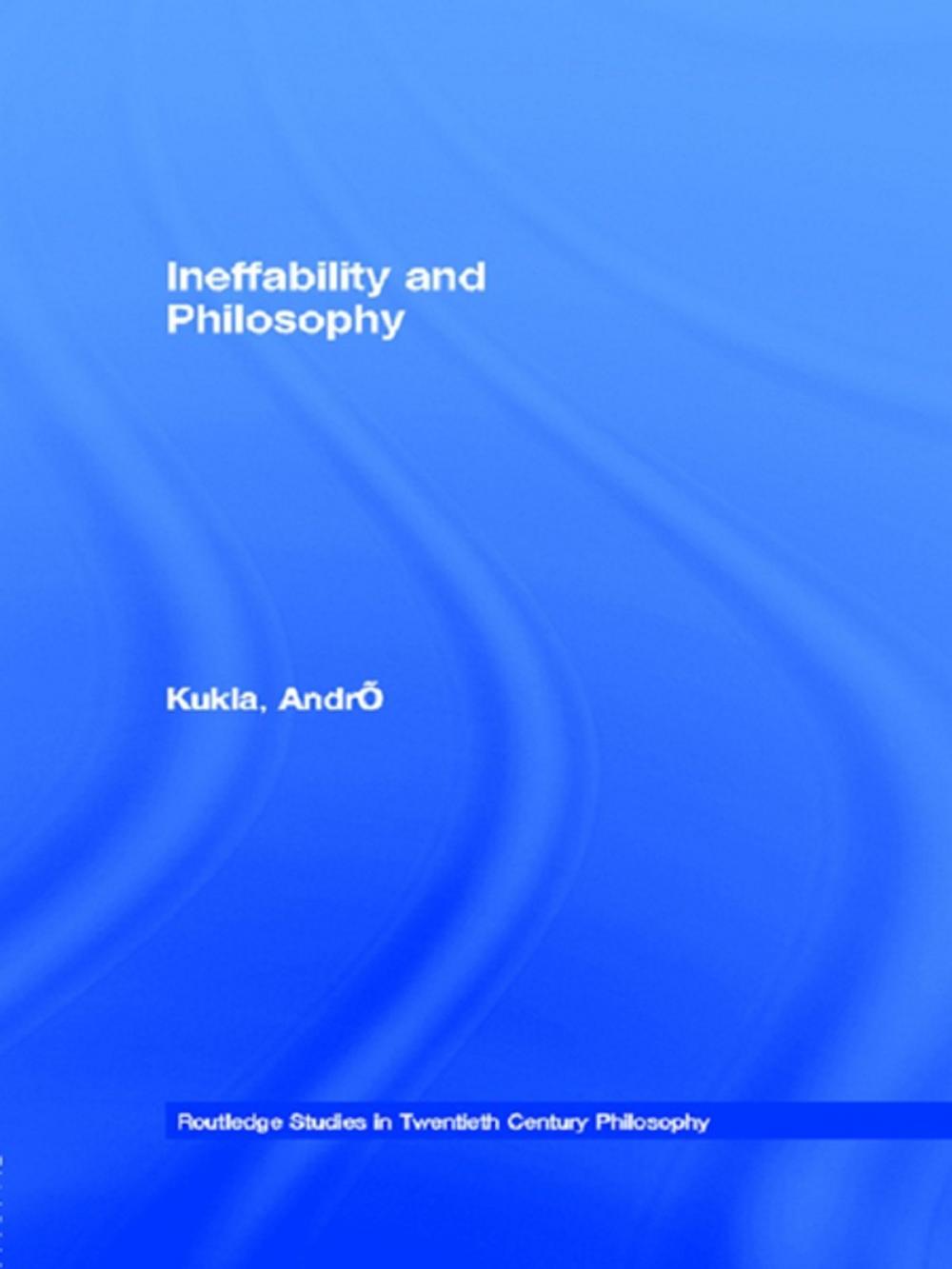 Big bigCover of Ineffability and Philosophy