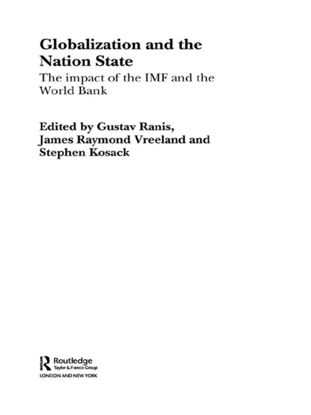 Big bigCover of Globalization and the Nation State