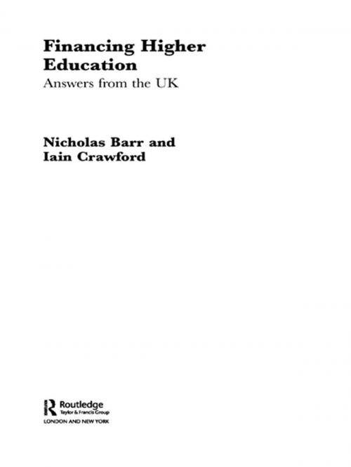 Cover of the book Financing Higher Education by Nicholas Barr, Iain Crawford, Taylor and Francis