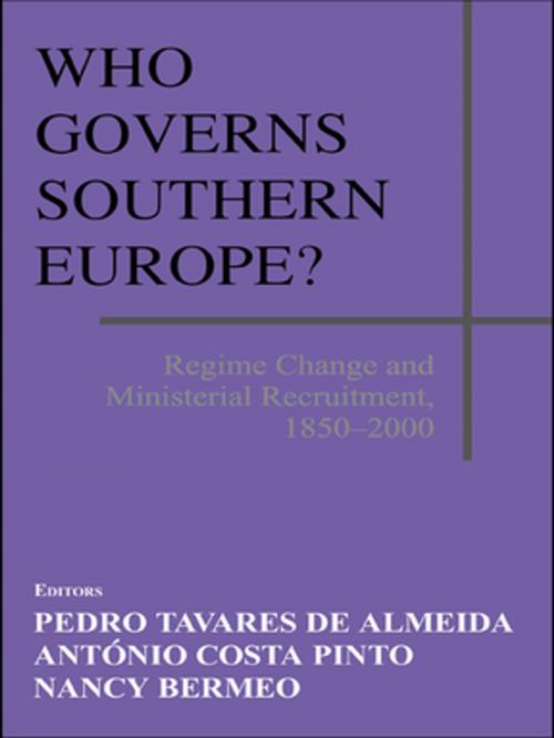 Cover of the book Who Governs Southern Europe? by , Taylor and Francis