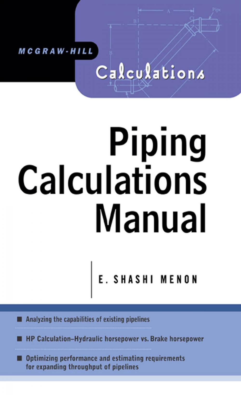 Big bigCover of Piping Calculations Manual