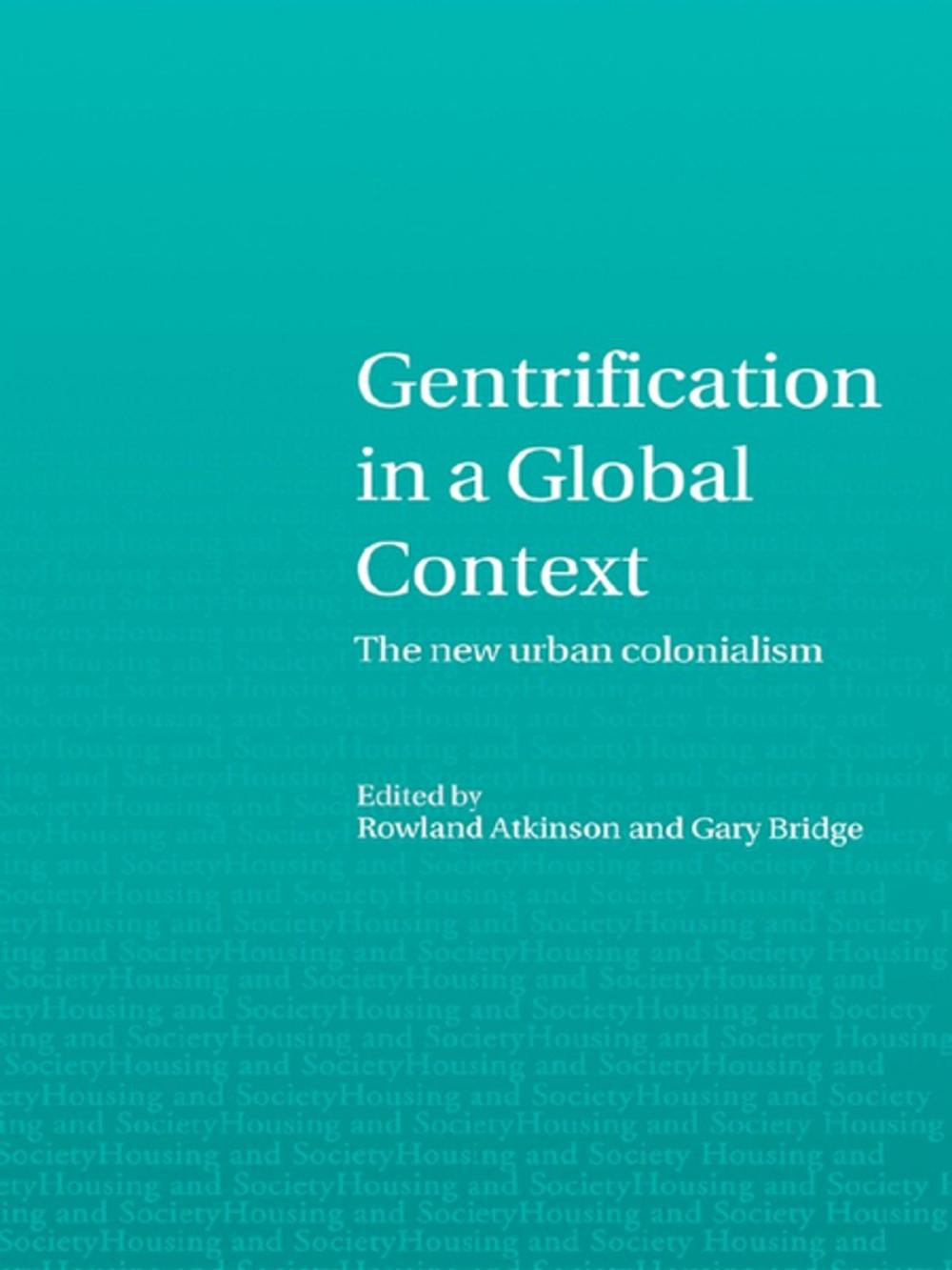 Big bigCover of Gentrification in a Global Context