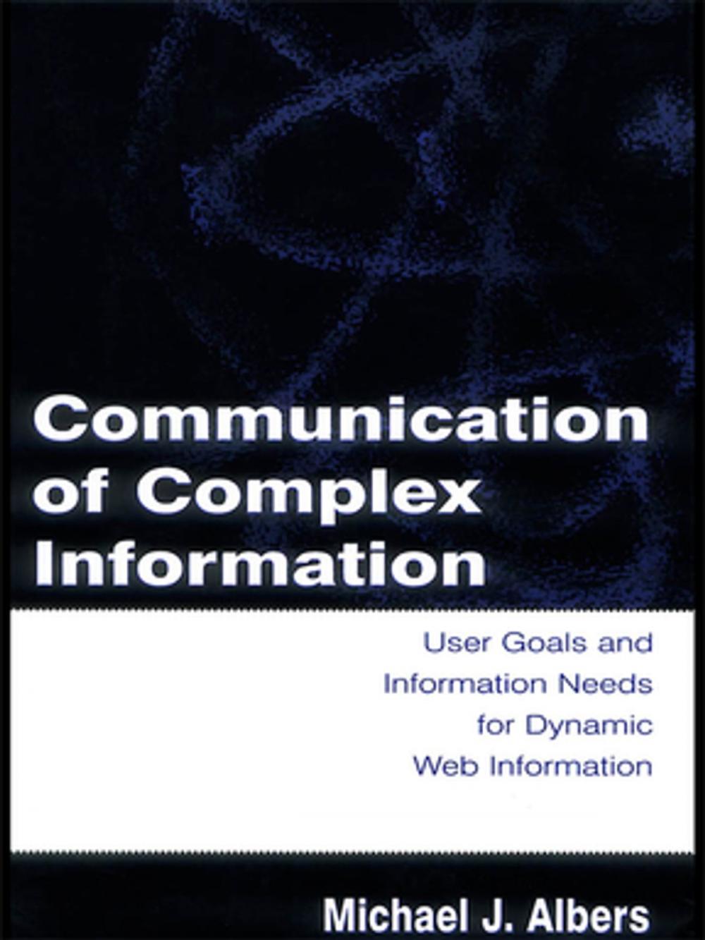 Big bigCover of Communication of Complex Information