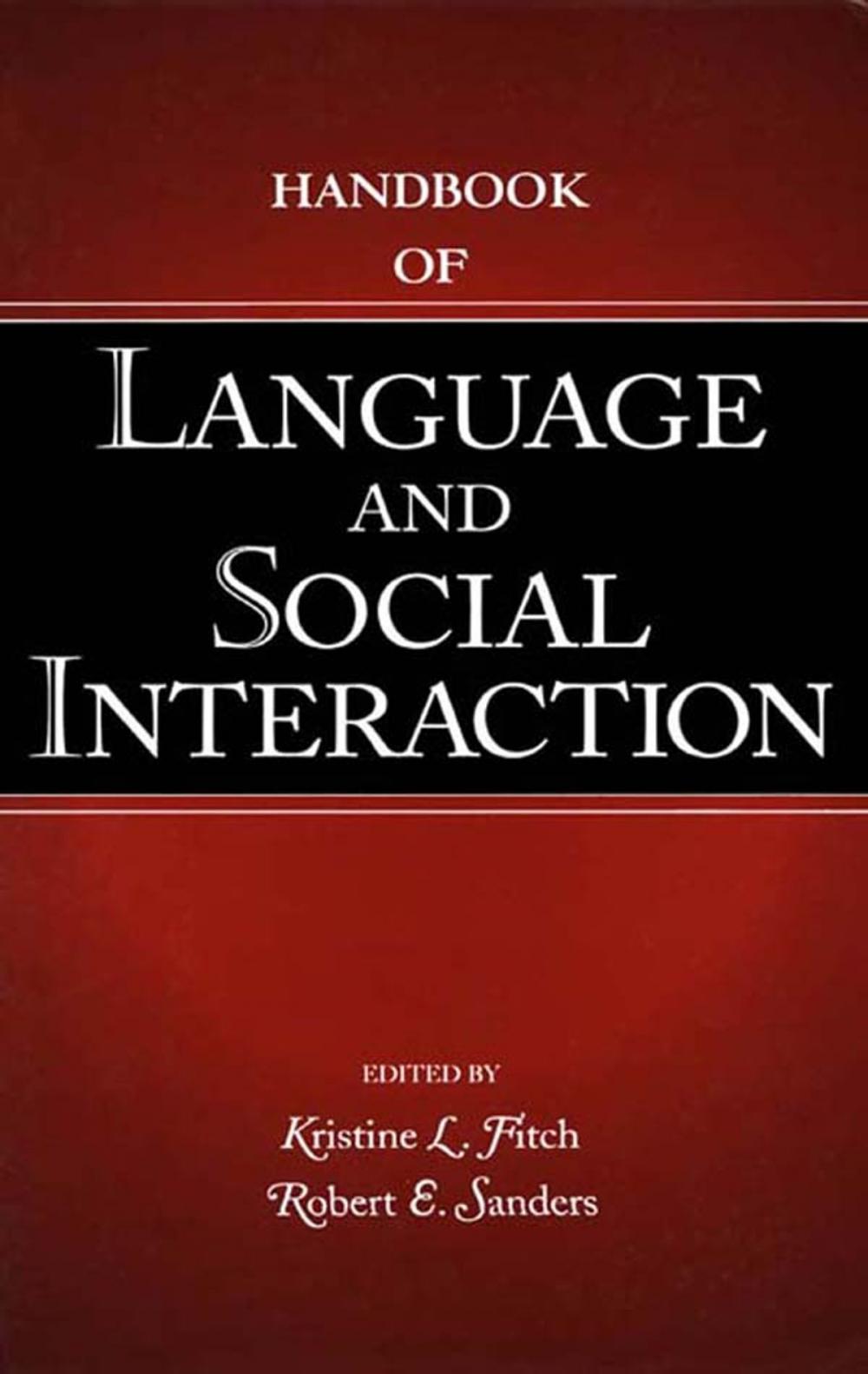 Big bigCover of Handbook of Language and Social Interaction