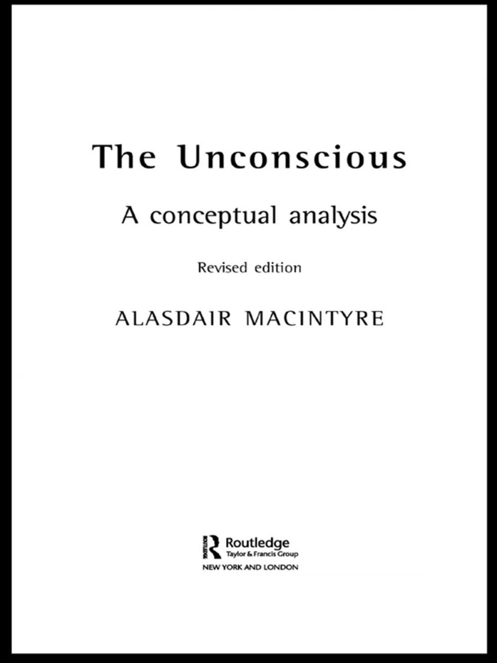 Big bigCover of The Unconscious