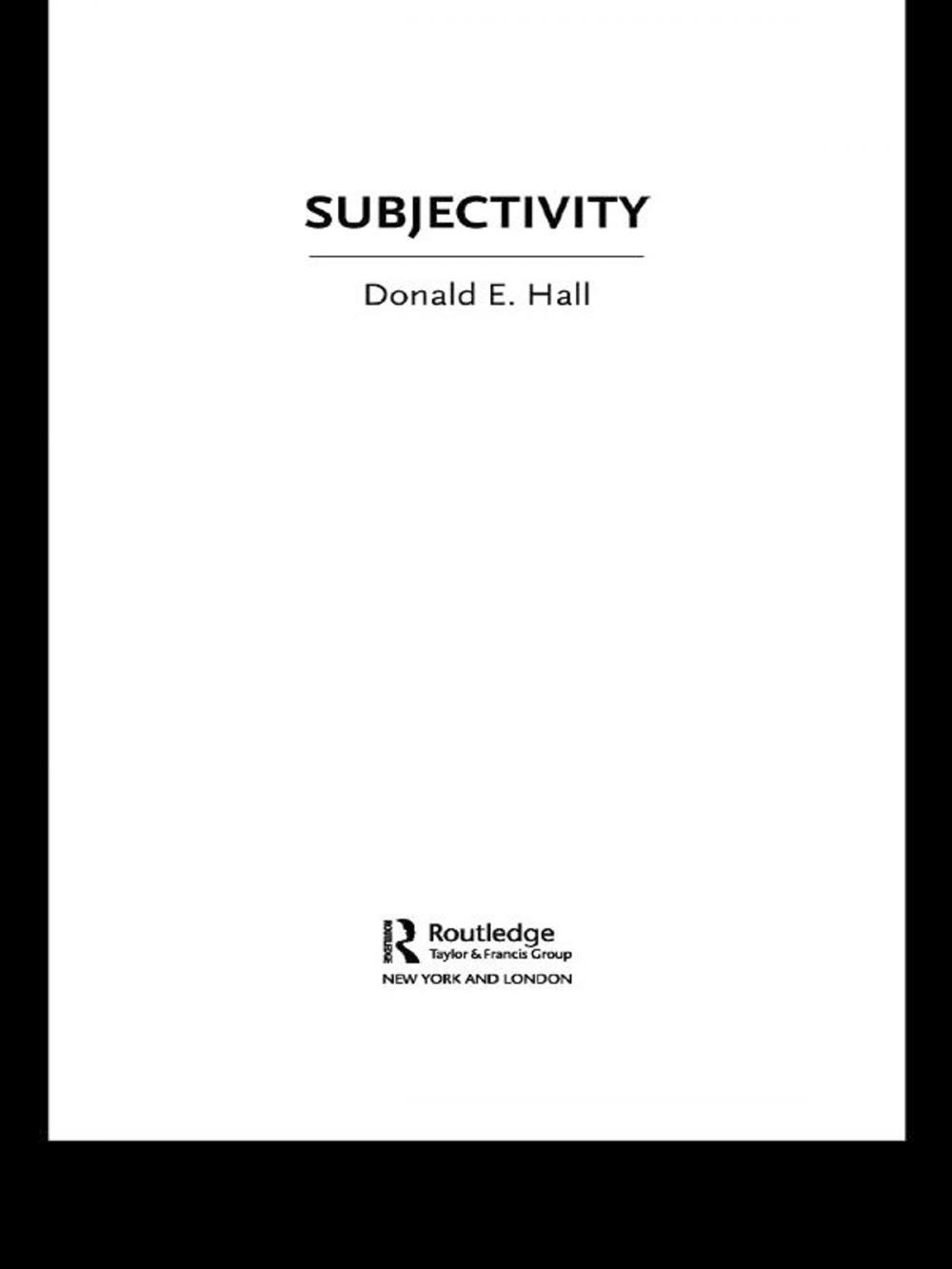 Big bigCover of Subjectivity