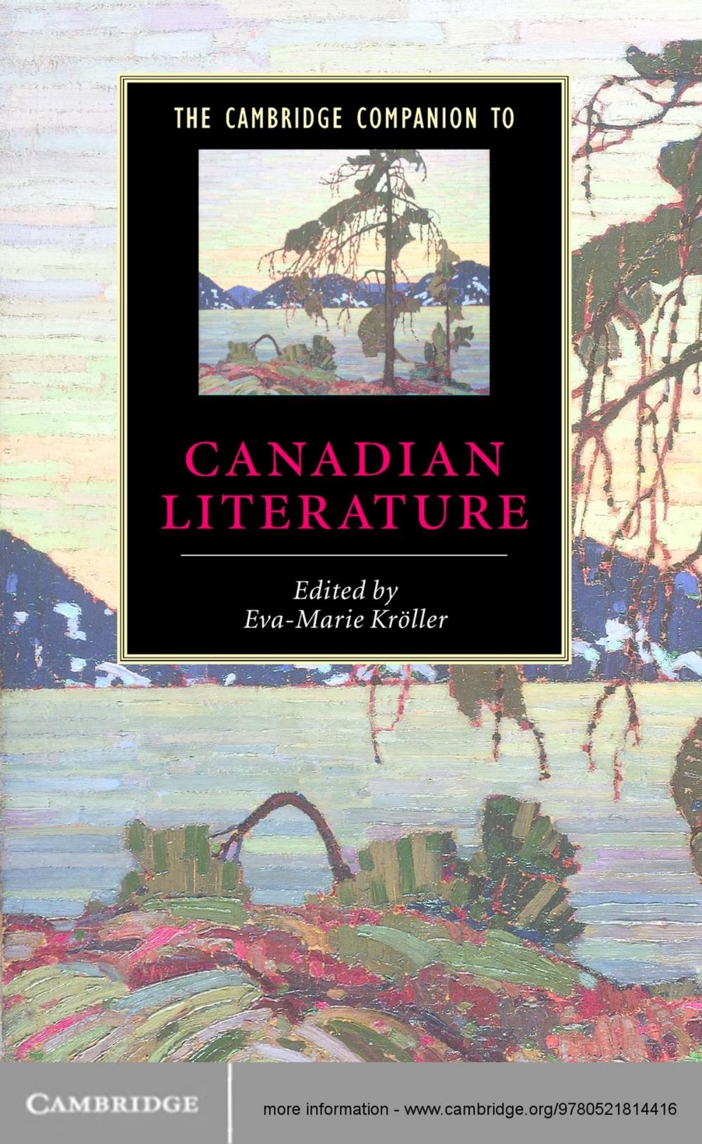 Big bigCover of The Cambridge Companion to Canadian Literature