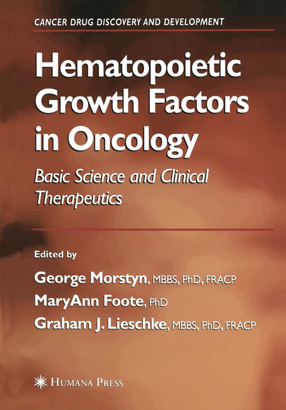 Big bigCover of Hematopoietic Growth Factors in Oncology