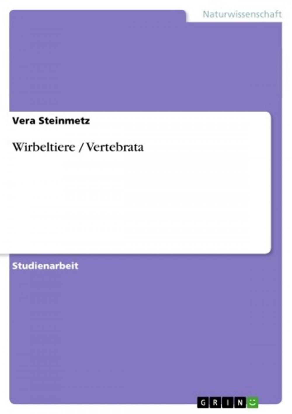 Big bigCover of Wirbeltiere / Vertebrata