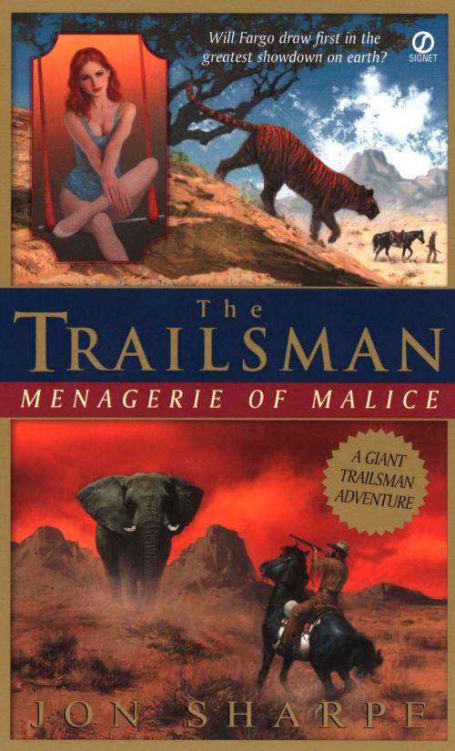 Cover of the book Trailsman (Giant): Menagerie of Malice by Jon Sharpe, Penguin Publishing Group