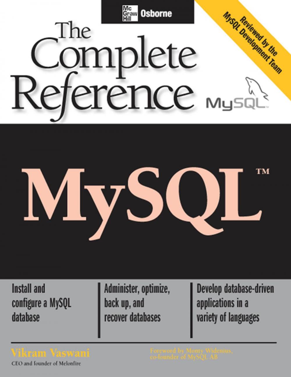 Big bigCover of MySQL: The Complete Reference