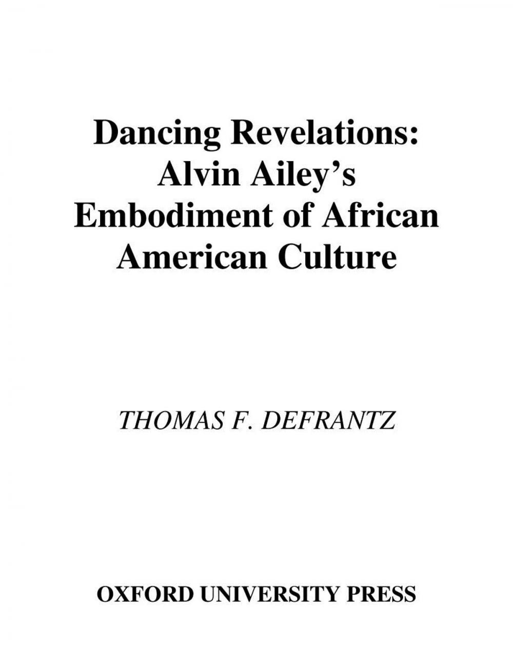 Big bigCover of Dancing Revelations